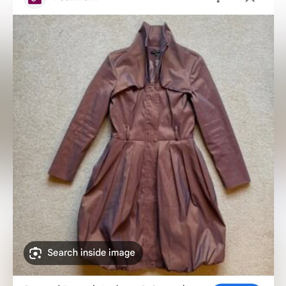 Samuel Dong Women's Bubble Rose Trench Coat